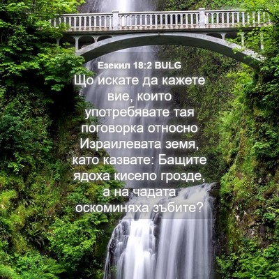 Picture 04 - Езекил 18:2 BULG - Що искате да кажете вие, - Bible Verse Picture