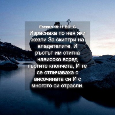 Picture 04 - Езекил 19:11 BULG - Израснаха по нея яки жезли - Bible Verse Picture