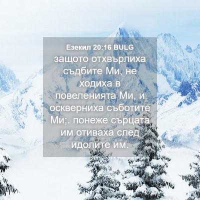 Picture 04 - Езекил 20:16 BULG - защото отхвърлиха съдбите - Bible Verse Picture