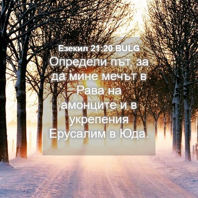 Picture 04 - Езекил 21:20 BULG - Определи път, за да мине - Bible Verse Picture