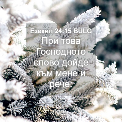 Picture 04 - Езекил 24:15 BULG - При това Господното слово - Bible Verse Picture
