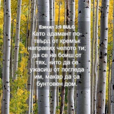 Picture 04 - Езекил 3:9 BULG - Като адамант по-твърд от - Bible Verse Picture