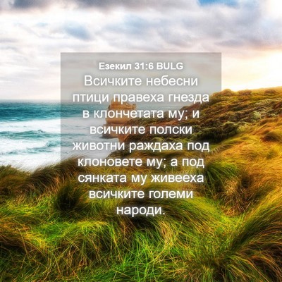 Picture 04 - Езекил 31:6 BULG - Всичките небесни птици - Bible Verse Picture