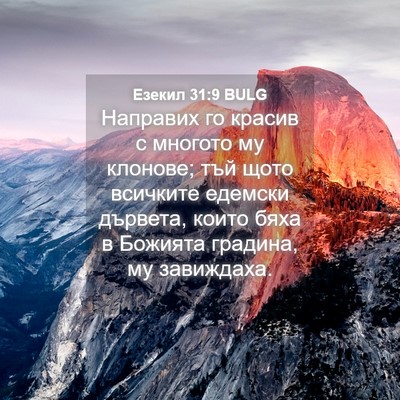 Picture 04 - Езекил 31:9 BULG - Направих го красив с - Bible Verse Picture