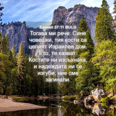 Picture 04 - Езекил 37:11 BULG - Тогава ми рече: Сине - Bible Verse Picture
