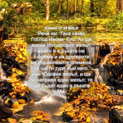 Picture 04 - Езекил 37:19 BULG - Речи им: Така казва Господ - Bible Verse Picture