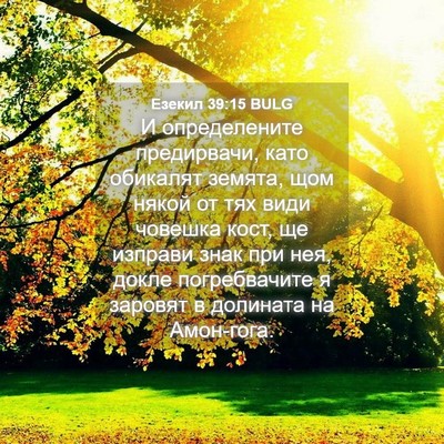 Picture 04 - Езекил 39:15 BULG - И определените предирвачи, - Bible Verse Picture