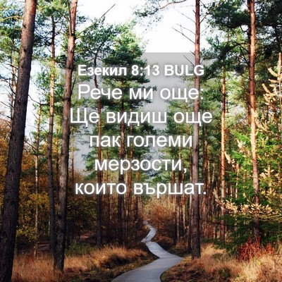 Picture 04 - Езекил 8:13 BULG - Рече ми още: Ще видиш още - Bible Verse Picture