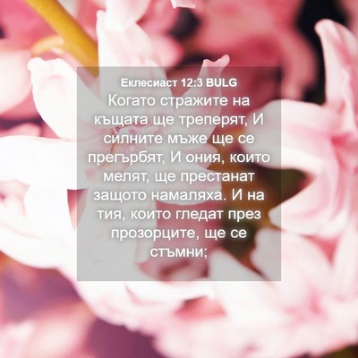 Picture 04 - Еклесиаст 12:3 BULG - Когато стражите на къщата - Bible Verse Picture
