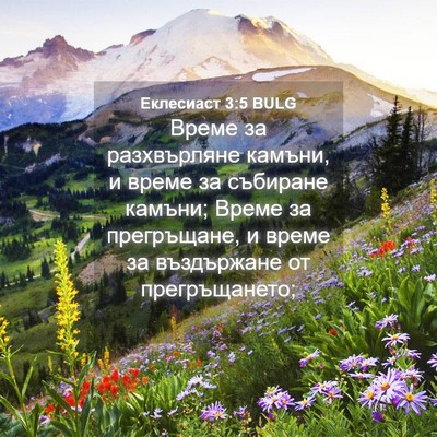 Picture 04 - Еклесиаст 3:5 BULG - Време за разхвърляне - Bible Verse Picture