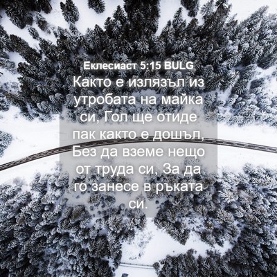 Picture 04 - Еклесиаст 5:15 BULG - Както е излязъл из - Bible Verse Picture