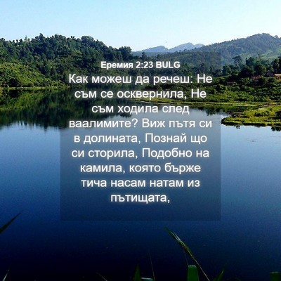 Picture 04 - Еремия 2:23 BULG - Как можеш да речеш: Не съм - Bible Verse Picture