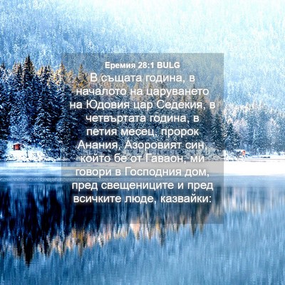 Picture 04 - Еремия 28:1 BULG - В същата година, в началото - Bible Verse Picture