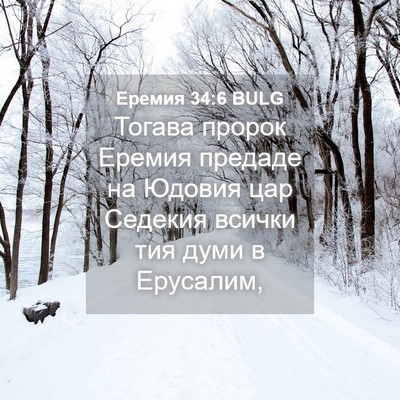 Picture 04 - Еремия 34:6 BULG - Тогава пророк Еремия - Bible Verse Picture