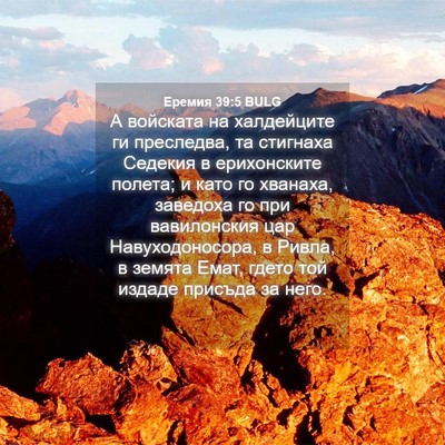 Picture 04 - Еремия 39:5 BULG - А войската на халдейците - Bible Verse Picture