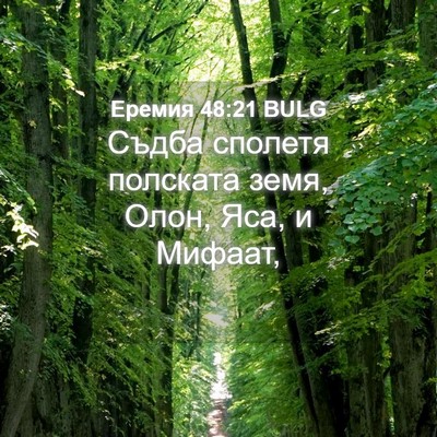 Picture 04 - Еремия 48:21 BULG - Съдба сполетя полската - Bible Verse Picture