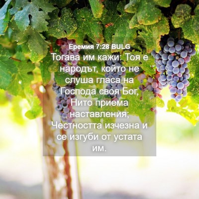 Picture 04 - Еремия 7:28 BULG - Тогава им кажи: Тоя е - Bible Verse Picture