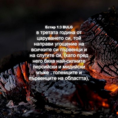 Picture 04 - Естир 1:3 BULG - в третата година от - Bible Verse Picture