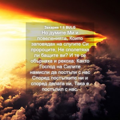Picture 04 - Захария 1:6 BULG - Но думите Ми и повеленията, - Bible Verse Picture