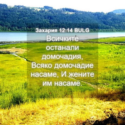 Picture 04 - Захария 12:14 BULG - Всичките останали - Bible Verse Picture