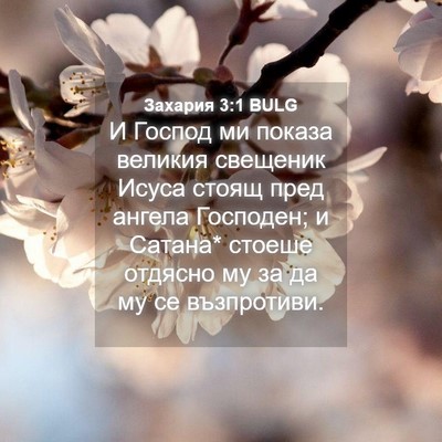 Picture 04 - Захария 3:1 BULG - И Господ ми показа великия - Bible Verse Picture