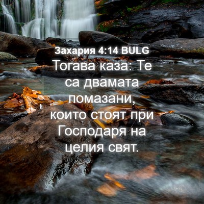 Picture 04 - Захария 4:14 BULG - Тогава каза: Те са двамата - Bible Verse Picture