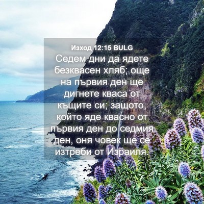 Picture 04 - Изход 12:15 BULG - Седем дни да ядете - Bible Verse Picture