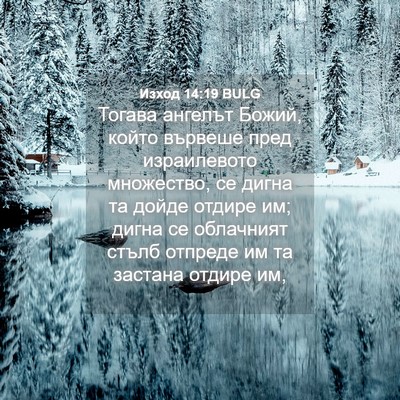 Picture 04 - Изход 14:19 BULG - Тогава ангелът Божий, - Bible Verse Picture