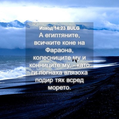 Picture 04 - Изход 14:23 BULG - А египтяните, всичките - Bible Verse Picture