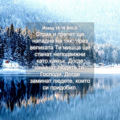 Picture 04 - Изход 15:16 BULG - Страх и трепет ще нападне - Bible Verse Picture