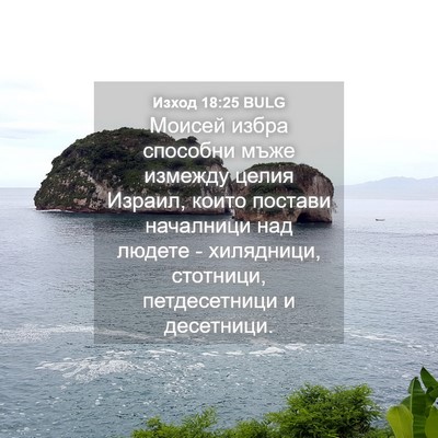 Picture 04 - Изход 18:25 BULG - Моисей избра способни мъже - Bible Verse Picture