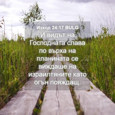 Picture 04 - Изход 24:17 BULG - И видът на Господната - Bible Verse Picture