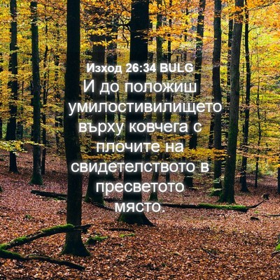 Picture 04 - Изход 26:34 BULG - И до положиш - Bible Verse Picture