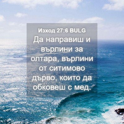 Picture 04 - Изход 27:6 BULG - Да направиш и върлини за - Bible Verse Picture