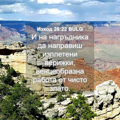 Picture 04 - Изход 28:22 BULG - И на нагръдника да - Bible Verse Picture