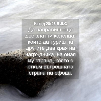 Picture 04 - Изход 28:26 BULG - Да направиш още две златни - Bible Verse Picture