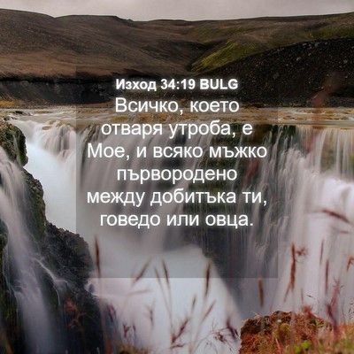 Picture 04 - Изход 34:19 BULG - Всичко, което отваря - Bible Verse Picture