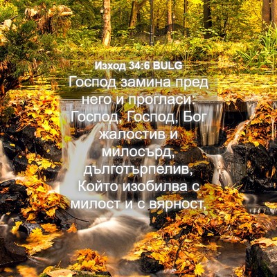 Picture 04 - Изход 34:6 BULG - Господ замина пред него и - Bible Verse Picture
