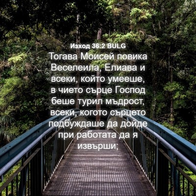 Picture 04 - Изход 36:2 BULG - Тогава Моисей повика - Bible Verse Picture
