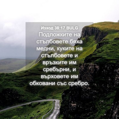 Picture 04 - Изход 38:17 BULG - Подложките на стълбовете - Bible Verse Picture