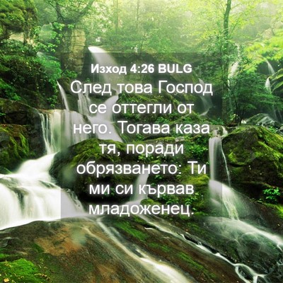 Picture 04 - Изход 4:26 BULG - След това Господ се - Bible Verse Picture
