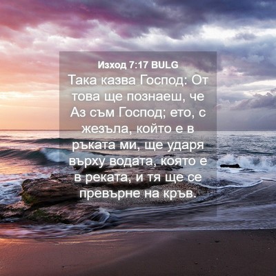Picture 04 - Изход 7:17 BULG - Така казва Господ: От това - Bible Verse Picture