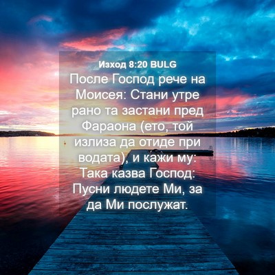 Picture 04 - Изход 8:20 BULG - После Господ рече на - Bible Verse Picture