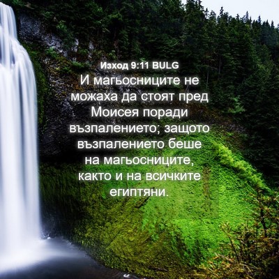 Picture 04 - Изход 9:11 BULG - И магьосниците не можаха - Bible Verse Picture