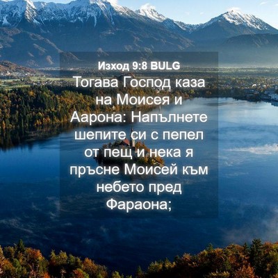 Picture 04 - Изход 9:8 BULG - Тогава Господ каза на - Bible Verse Picture