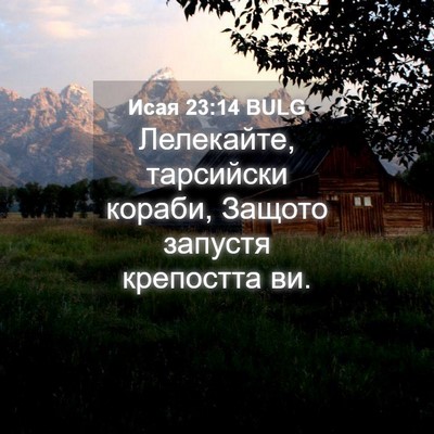 Picture 04 - Исая 23:14 BULG - Лелекайте, тарсийски - Bible Verse Picture