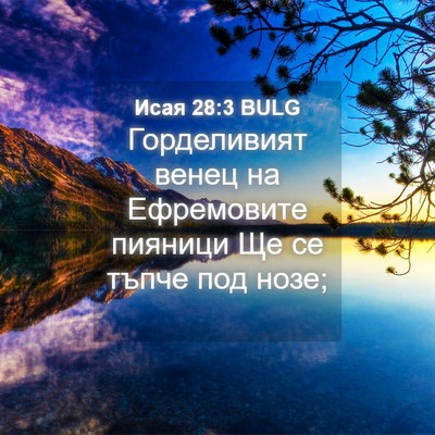 Picture 04 - Исая 28:3 BULG - Горделивият венец на - Bible Verse Picture