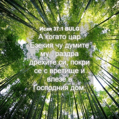 Picture 04 - Исая 37:1 BULG - А когато цар Езекия чу - Bible Verse Picture