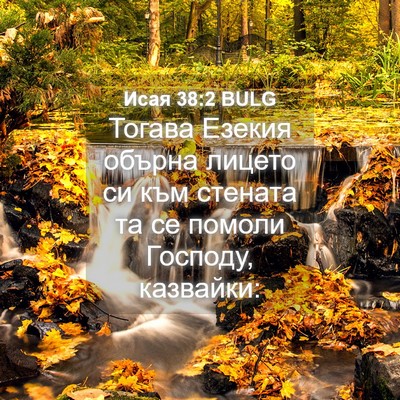 Picture 04 - Исая 38:2 BULG - Тогава Езекия обърна - Bible Verse Picture