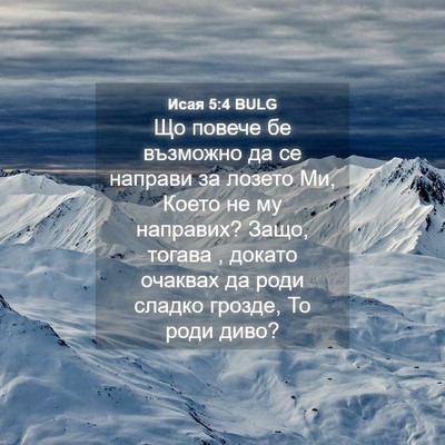 Picture 04 - Исая 5:4 BULG - Що повече бе възможно да се - Bible Verse Picture